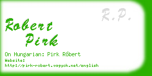robert pirk business card